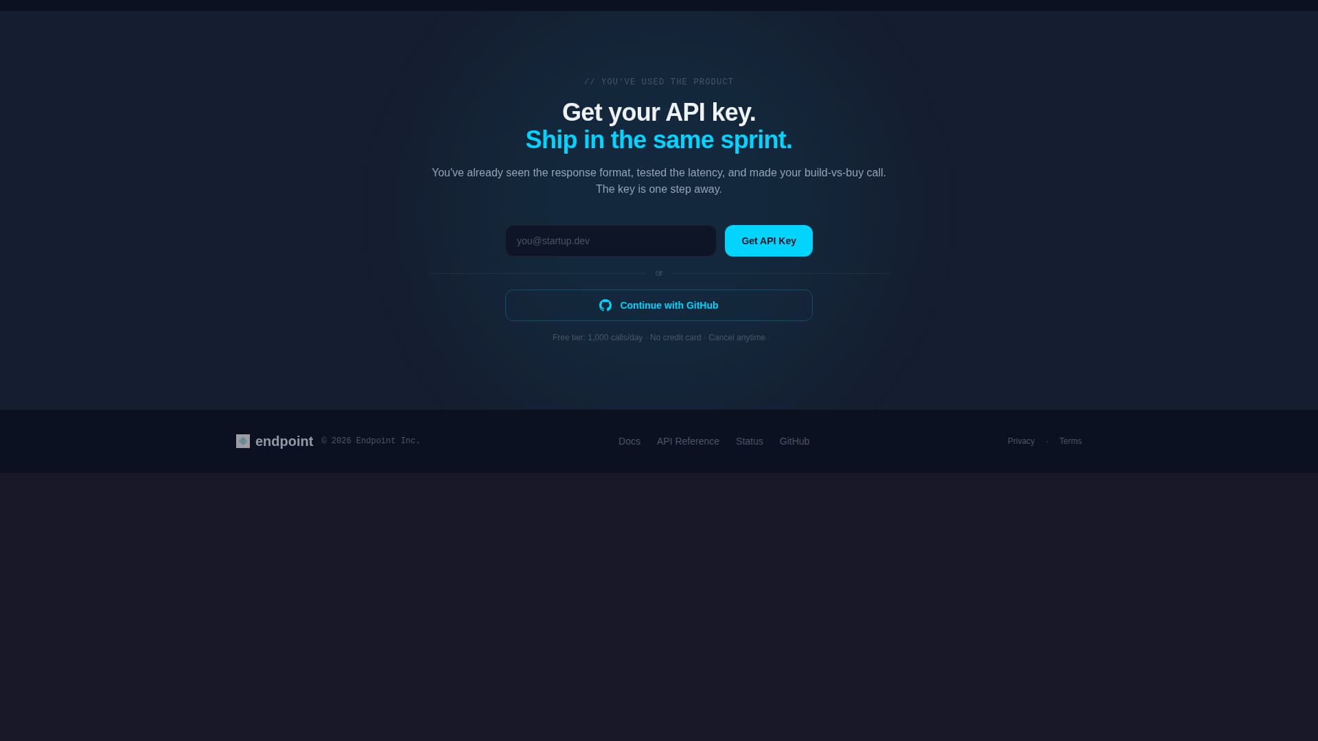 Endpoint - Powerful Foodtech Landing Page Template