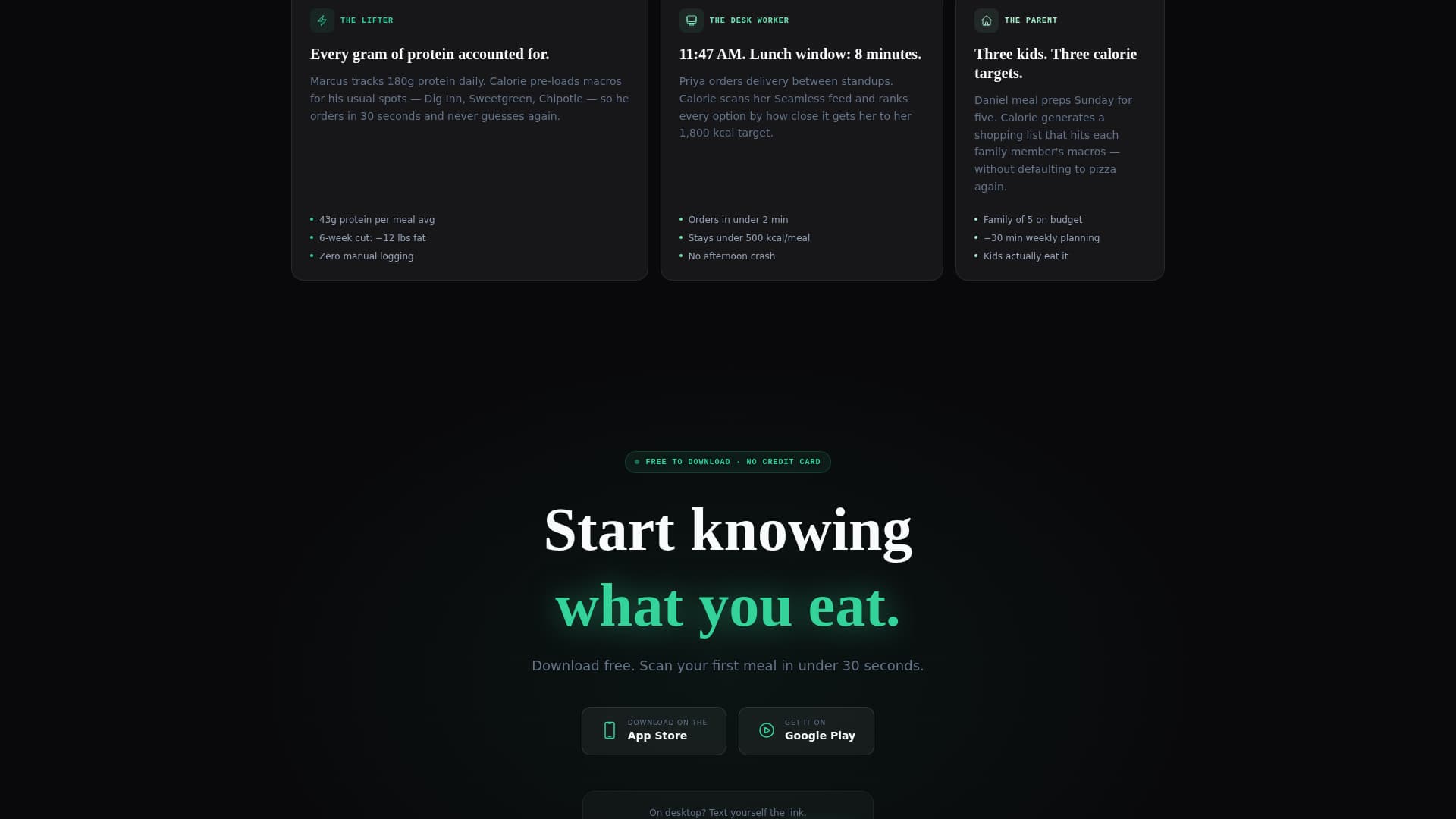 Calorie - Powerful Foodtech Landing Page Template