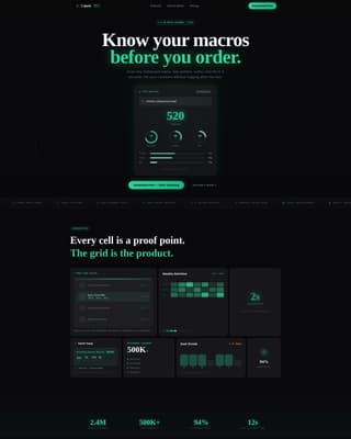 Calorie - Powerful Foodtech Landing Page Template