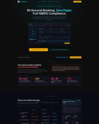 Forensic Vertical SaaS Booking Website Template