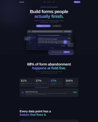 Formulate - Intelligent Form Builder Landing Page Template
