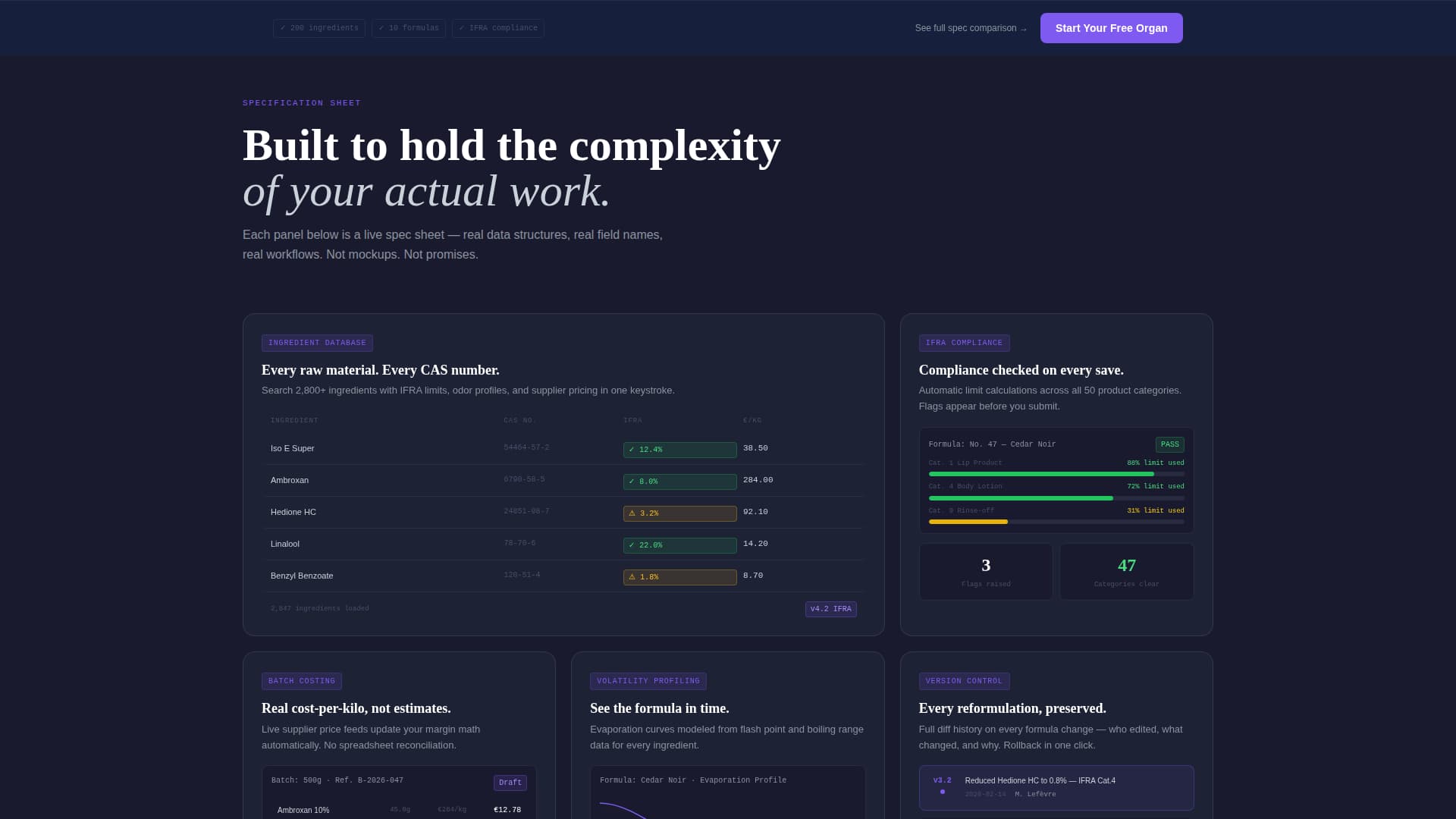 Fragrance Vertical SaaS Privacy Policy Website Template