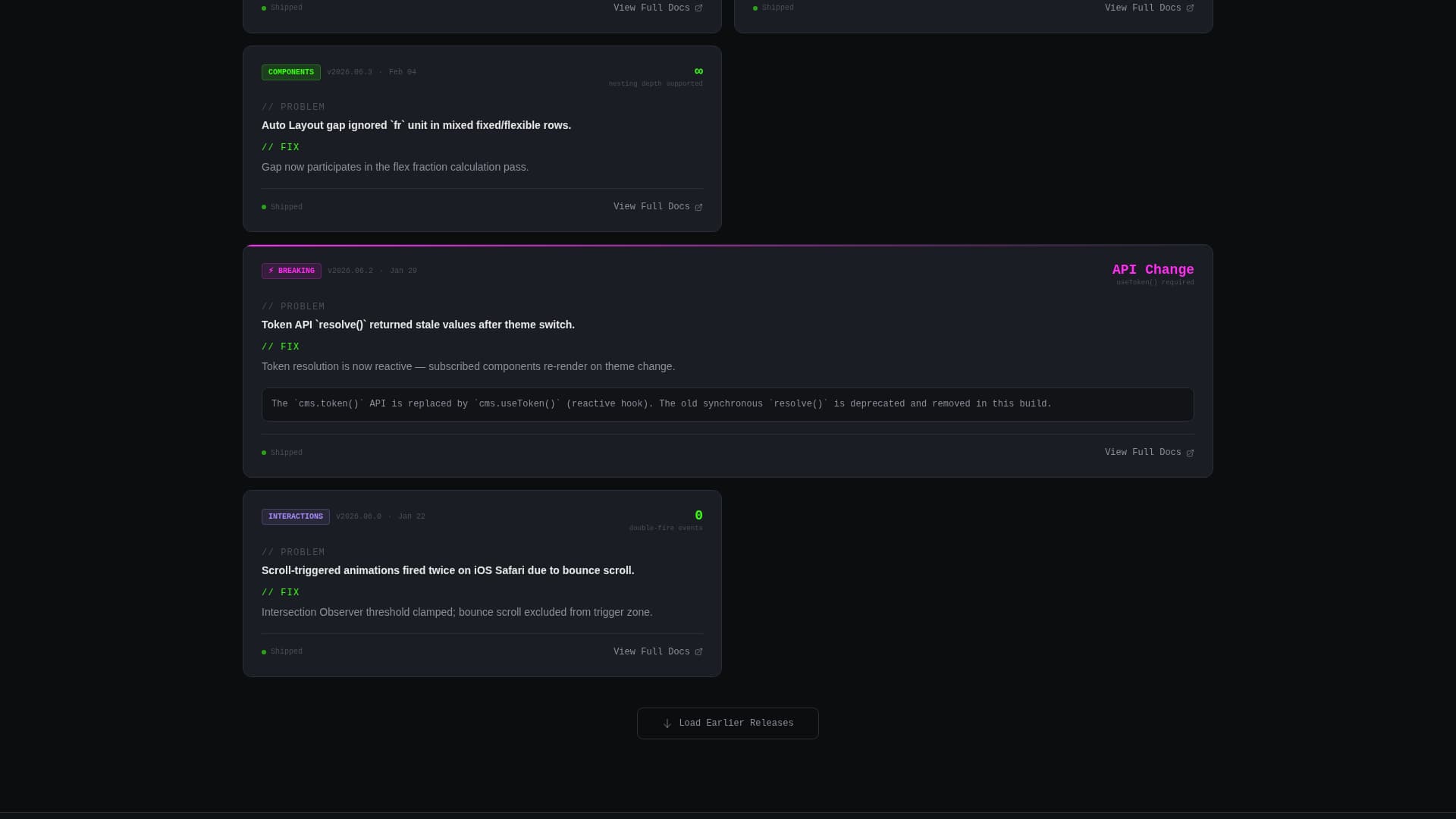 Framer - Modern Changelog Landing Page Template
