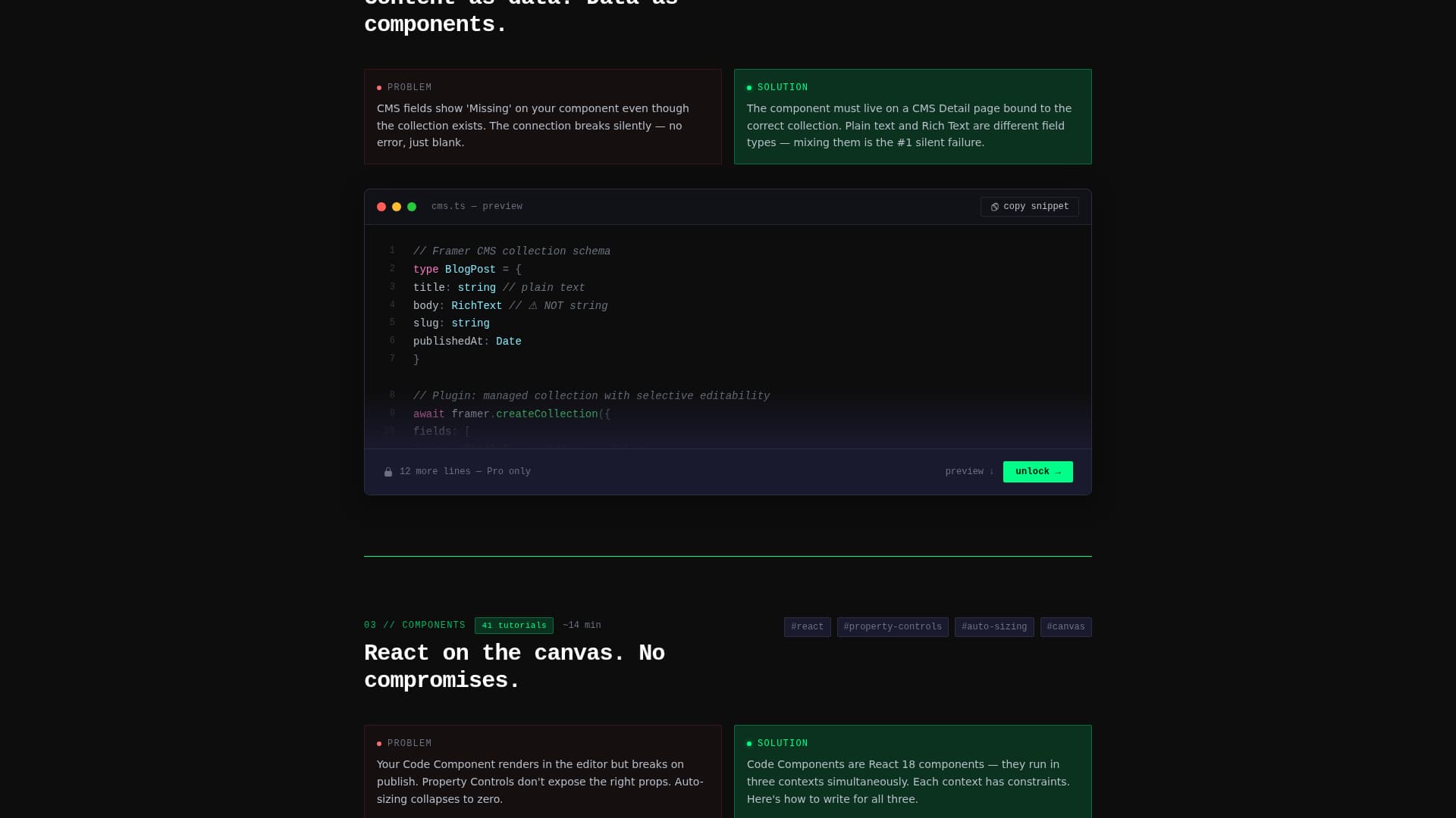 Framecraft - Powerful Developer Landing Page Template