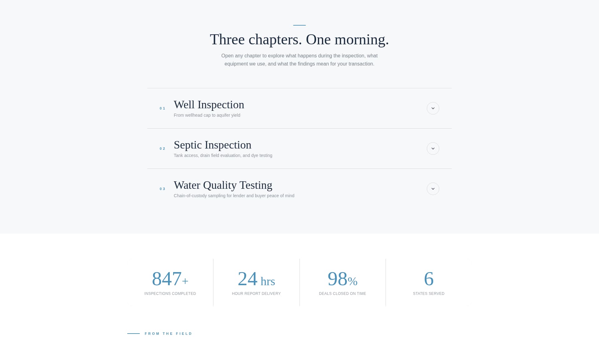 Wellhead - Trusted Inspection Landing Page Template