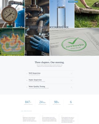 Wellhead - Trusted Inspection Landing Page Template
