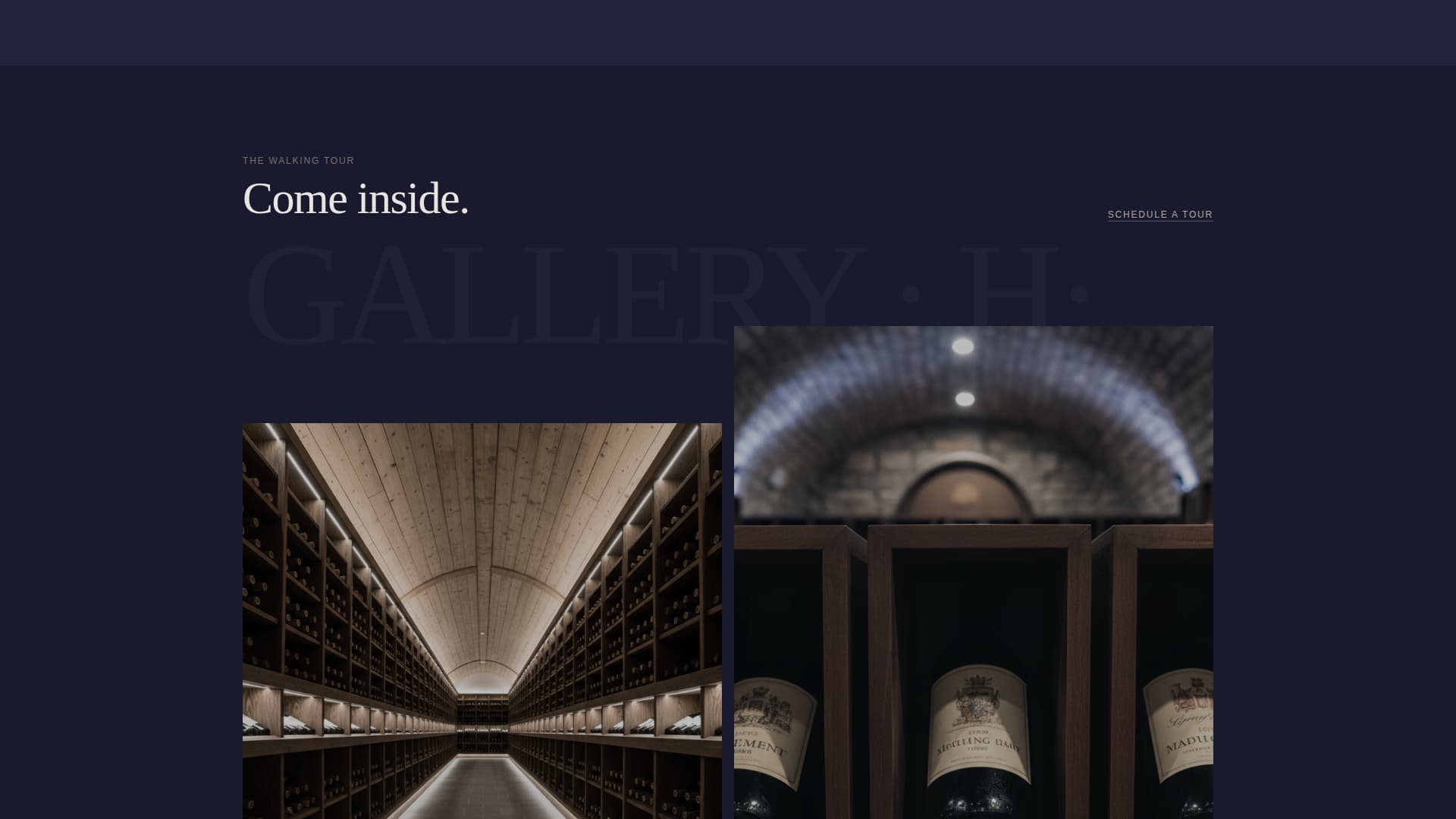 Cellar - Immersive Winestorage Landing Page Template