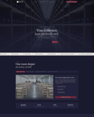 Cellar - Immersive Winestorage Landing Page Template