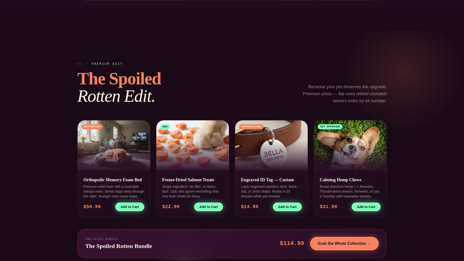 Kibble - Irresistible Petshop Landing Page Template