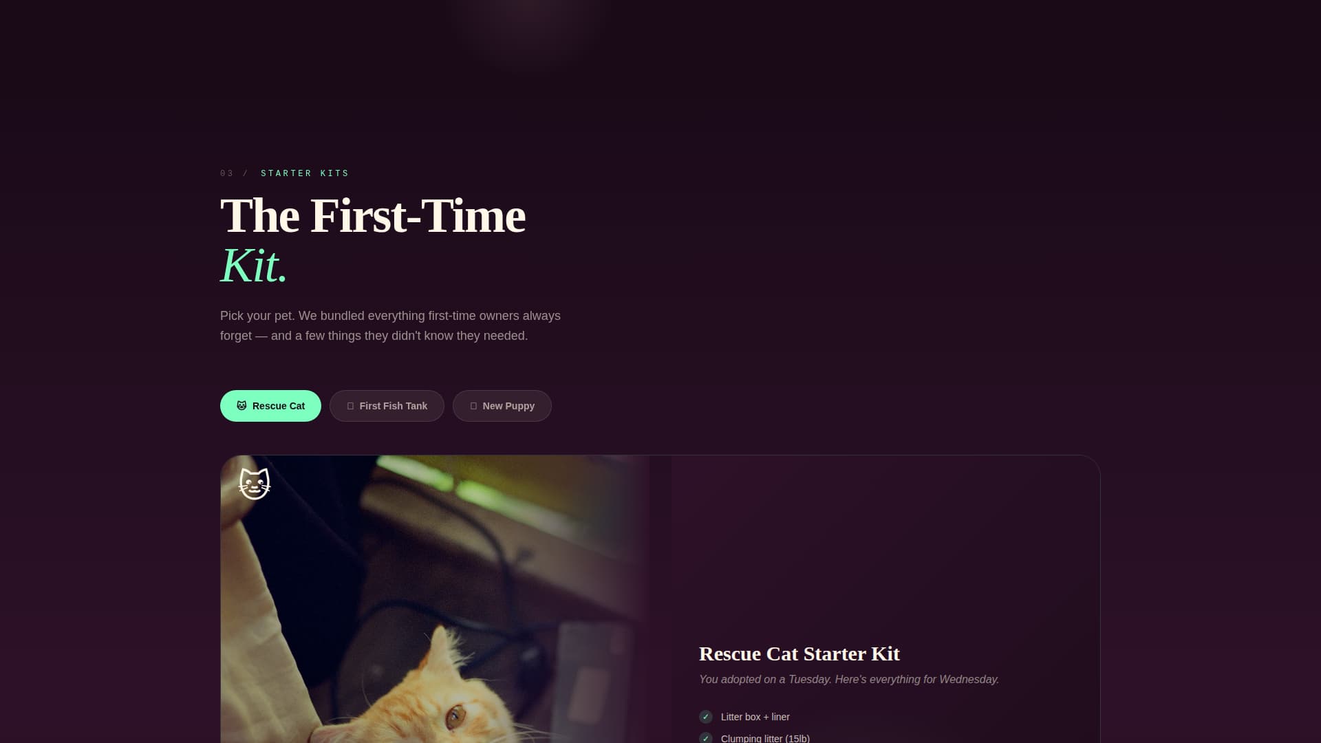 Kibble - Irresistible Petshop Landing Page Template