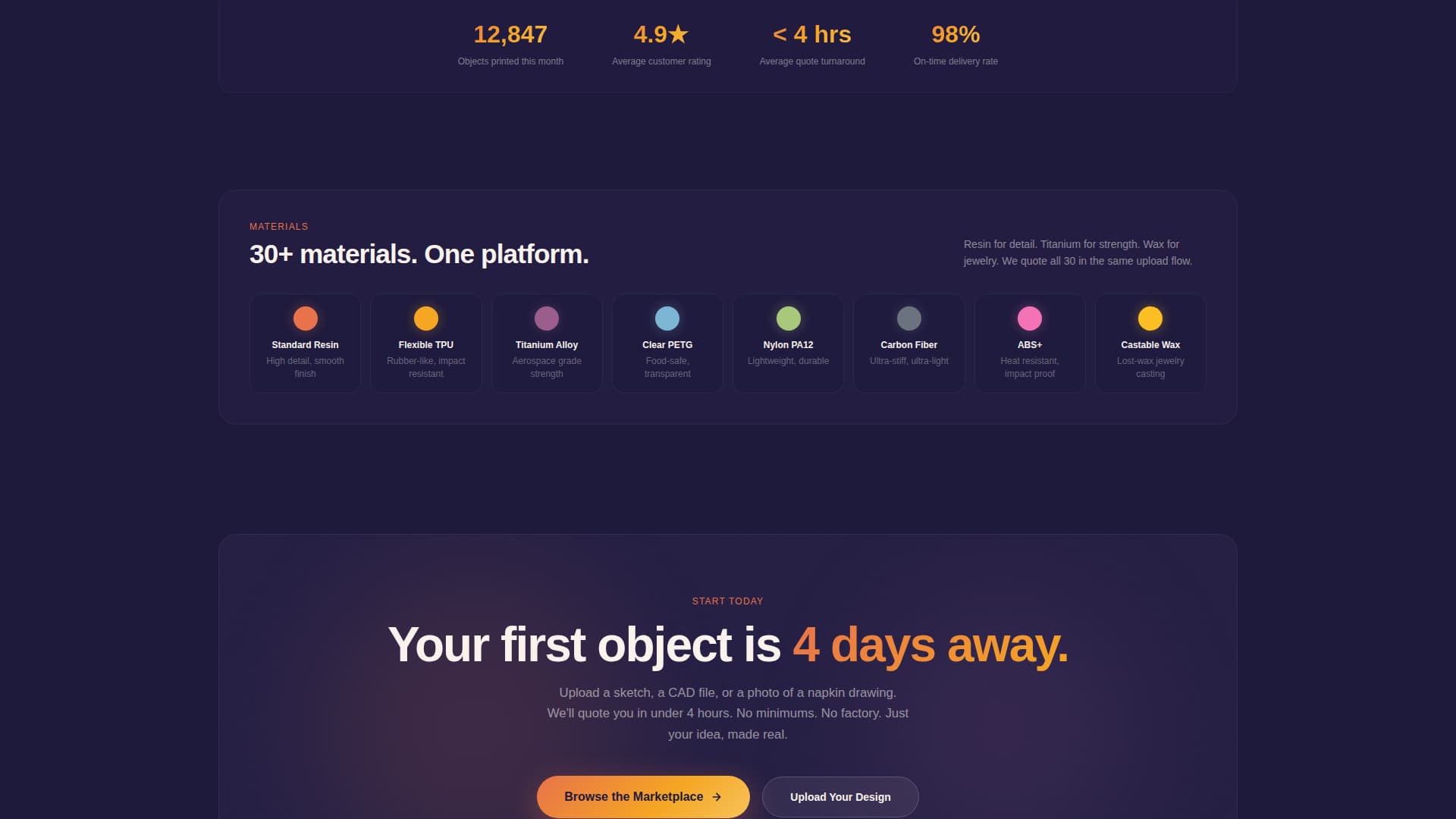 Forge - Custom 3D Marketplace Landing Page Template