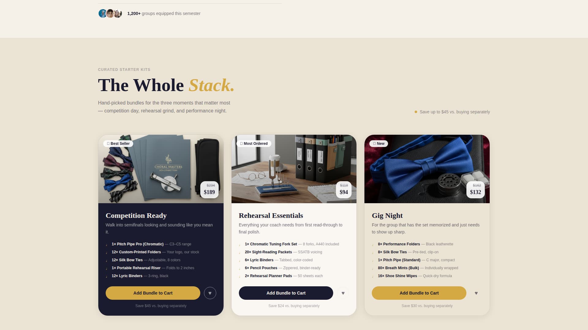 Riff - Curated Acappella Landing Page Template