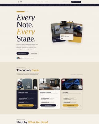 Riff - Curated Acappella Landing Page Template