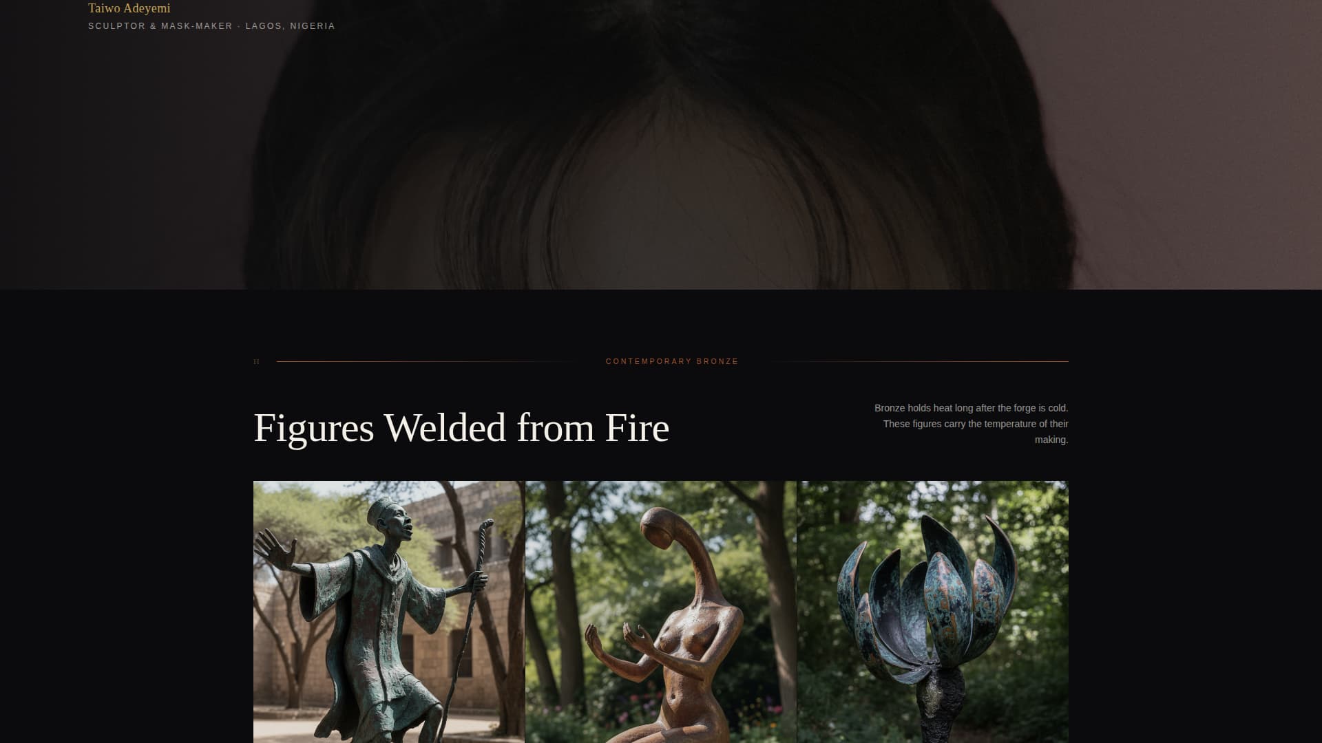 Griot - Curated Africanart Landing Page Template
