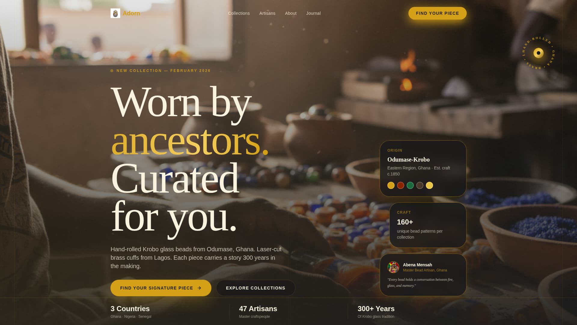 Adorn - Captivating Africanjewelry Landing Page Template