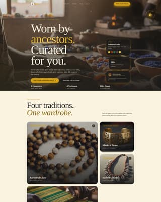 Adorn - Captivating Africanjewelry Landing Page Template