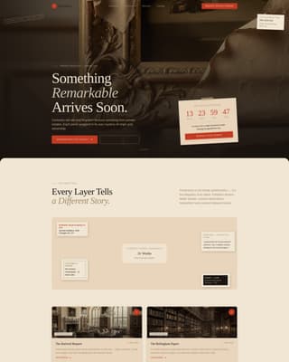 Provenance - Timeless Antiqueart Landing Page Template