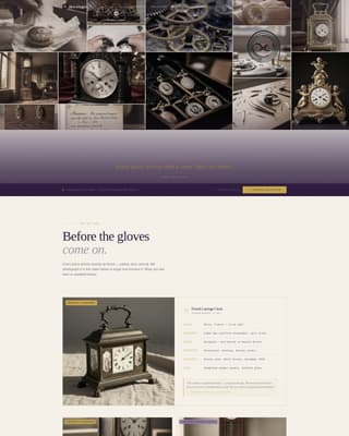 Horologist - Exquisite Timepiece Landing Page Template