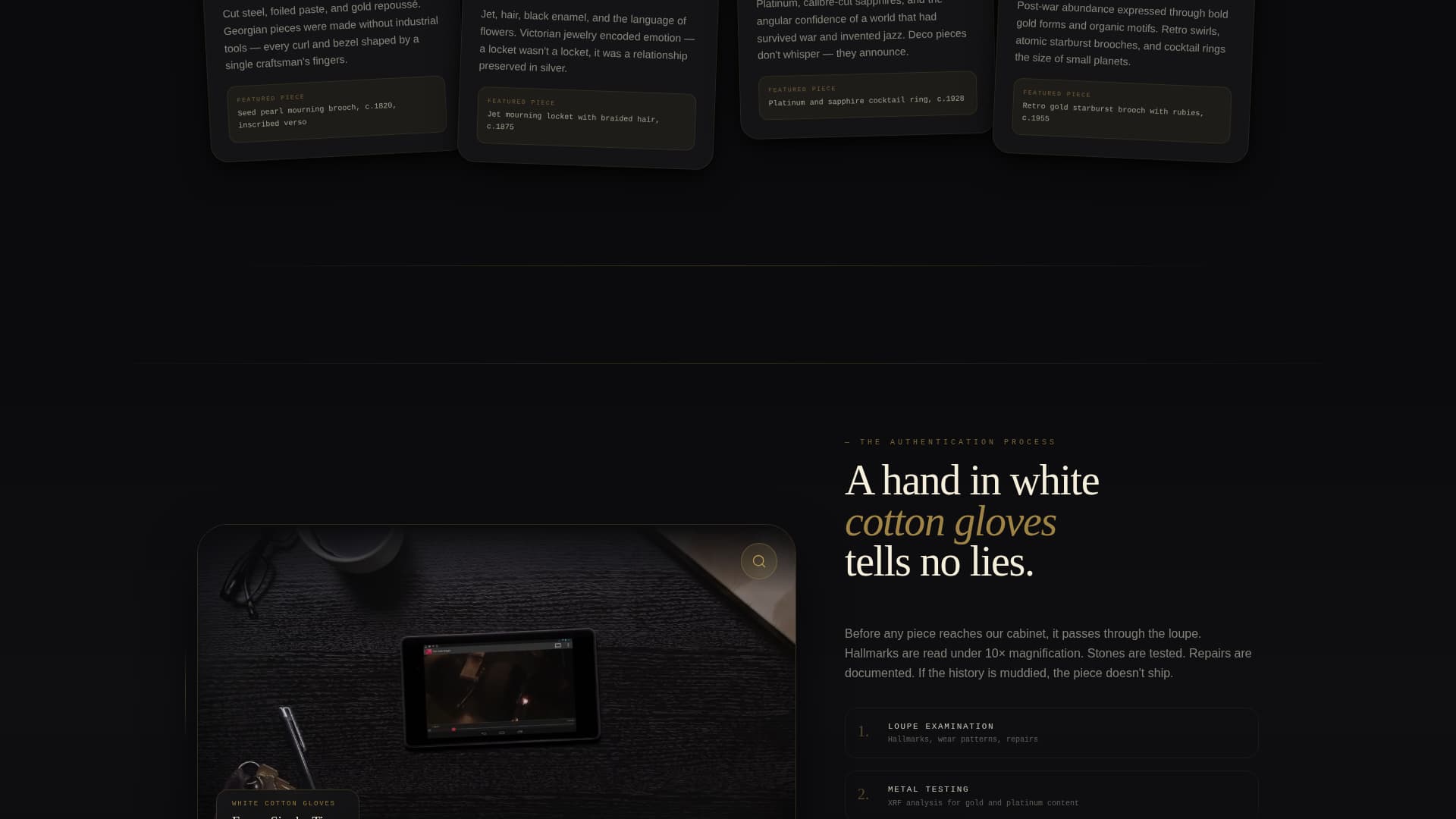 Heirloom - Timeless Jewelry Landing Page Template