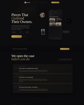 Heirloom - Timeless Jewelry Landing Page Template