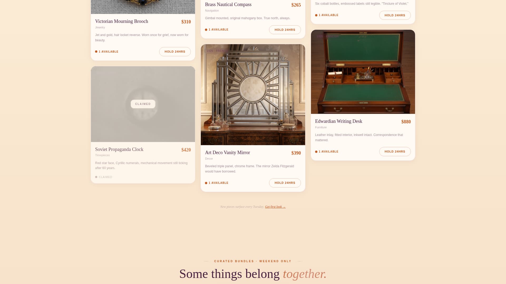 Patina - Nostalgic Antique Landing Page Template