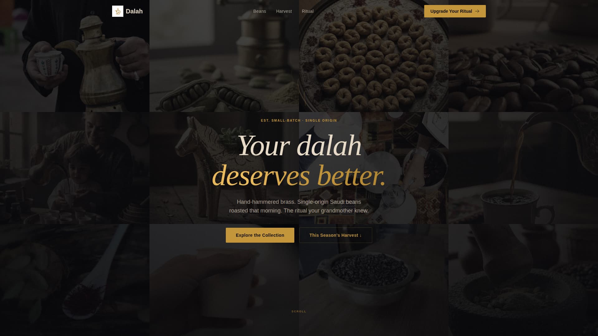 Dalah - Ceremonial Coffee Landing Page Template