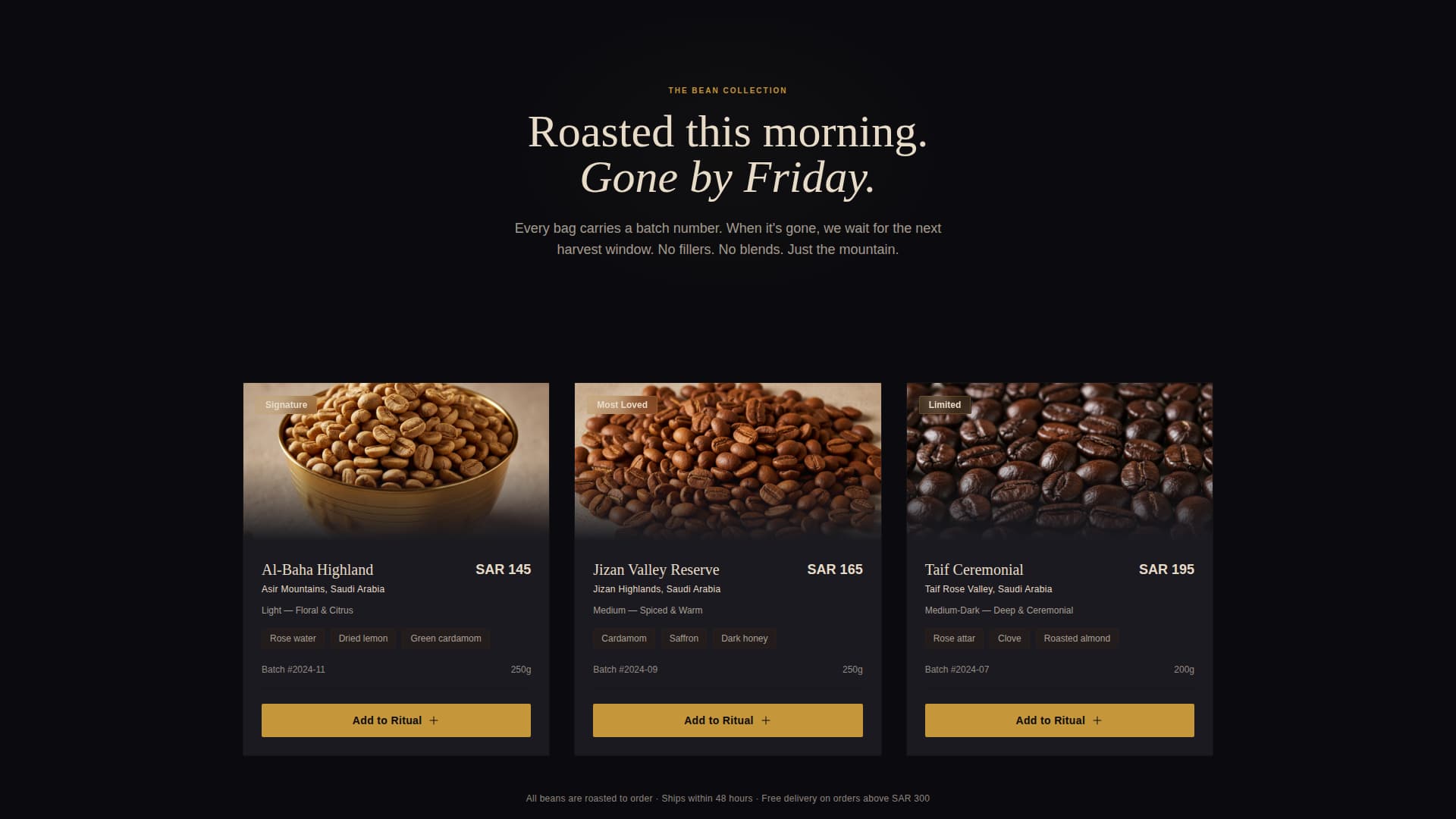 Dalah - Ceremonial Coffee Landing Page Template