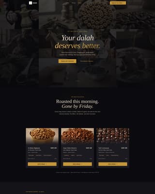 Dalah - Ceremonial Coffee Landing Page Template