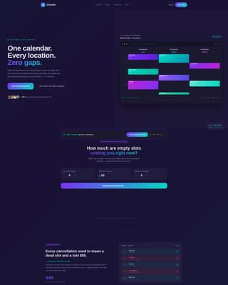 Schedule - Powerful Franchise Landing Page Template