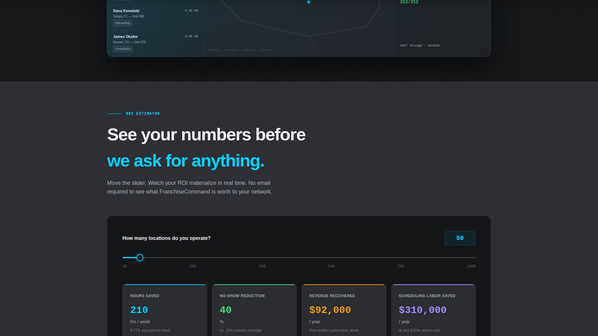 FranchiseCommand - Powerful Booking Landing Page Template