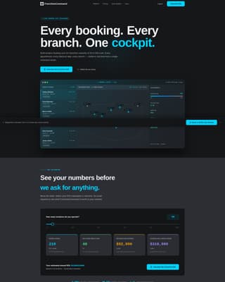 FranchiseCommand - Powerful Booking Landing Page Template