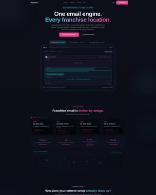 Franchise - Modern Email Landing Page Template
