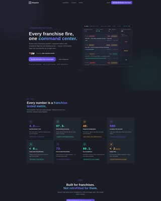 Nexus — Smart Franchise Network Landing Page Template