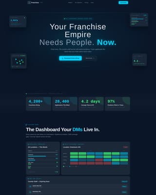 FranchiseBoard - Powerful Hiring Landing Page Template