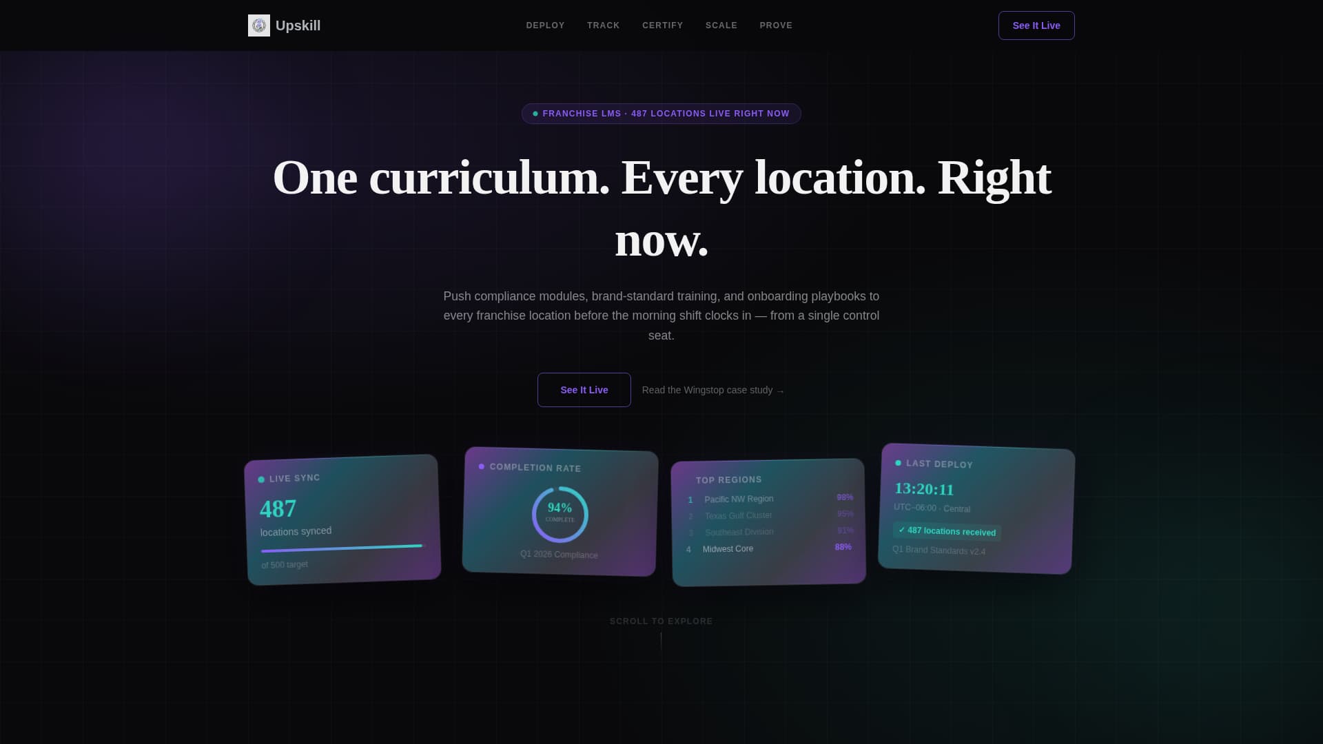Upskill - Powerful Franchise Landing Page Template