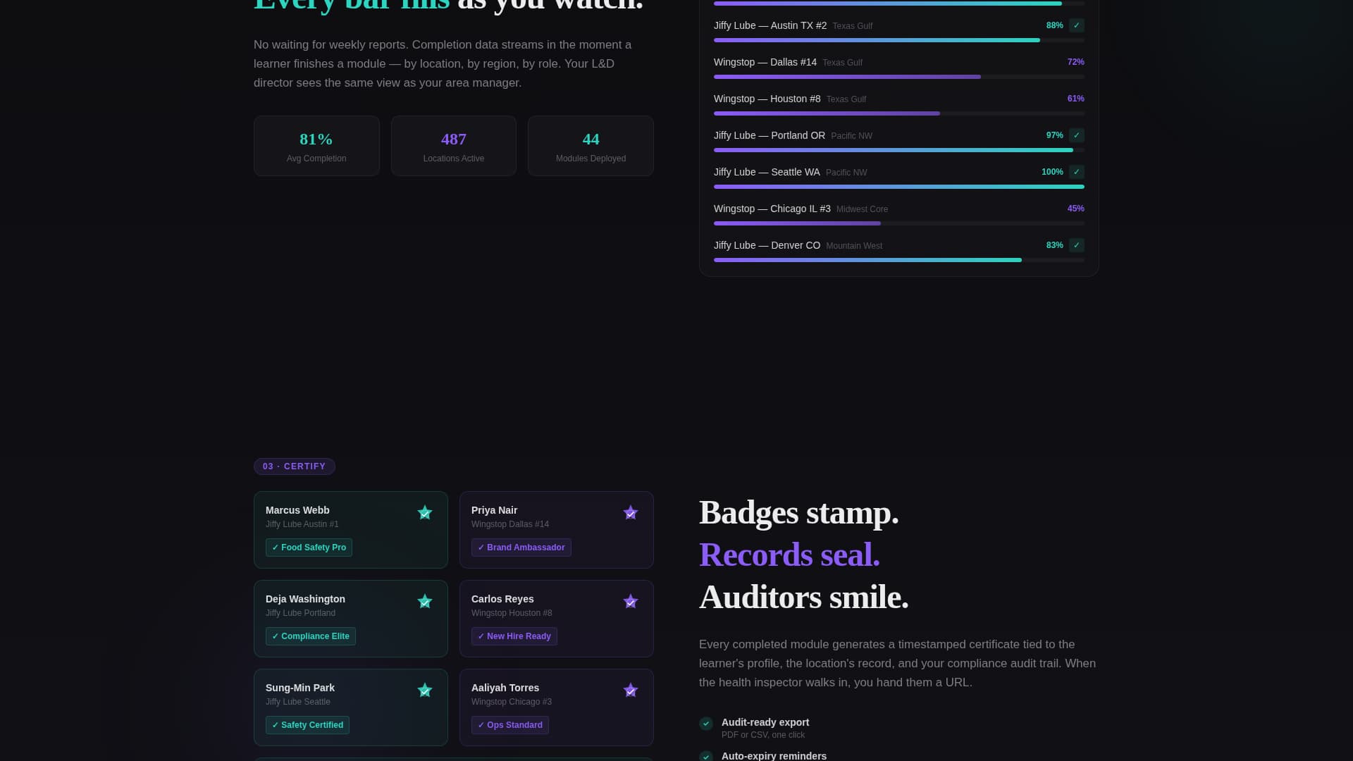 Upskill - Powerful Franchise Landing Page Template