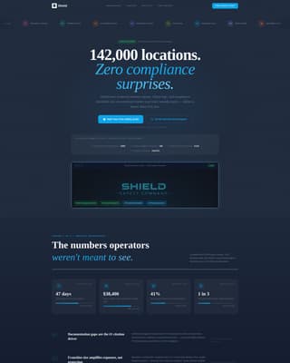 Shield - Powerful Franchise Safety Landing Page Template