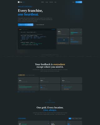 Pulse - Real-Time Franchise Feedback Landing Page Template