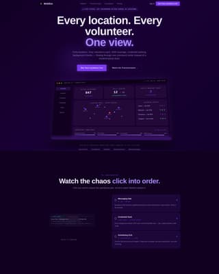 Mobilize - Powerful Franchise Volunteer Landing Page Template