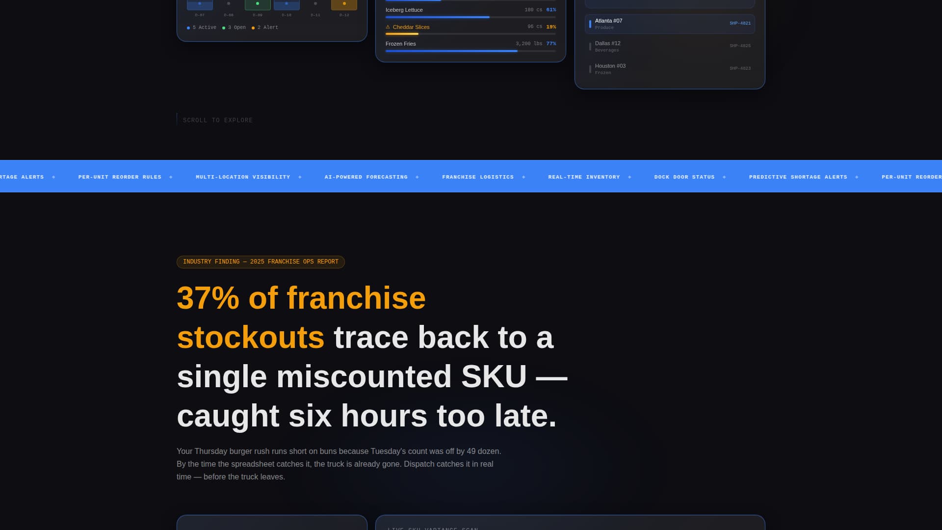 Franchise - High-Converting Warehouse Landing Page Template