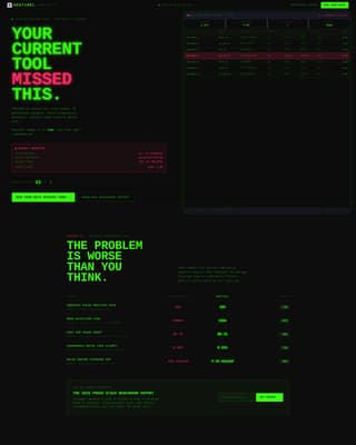 Sentinel - Brutalist Fraud Detection Landing Page Template
