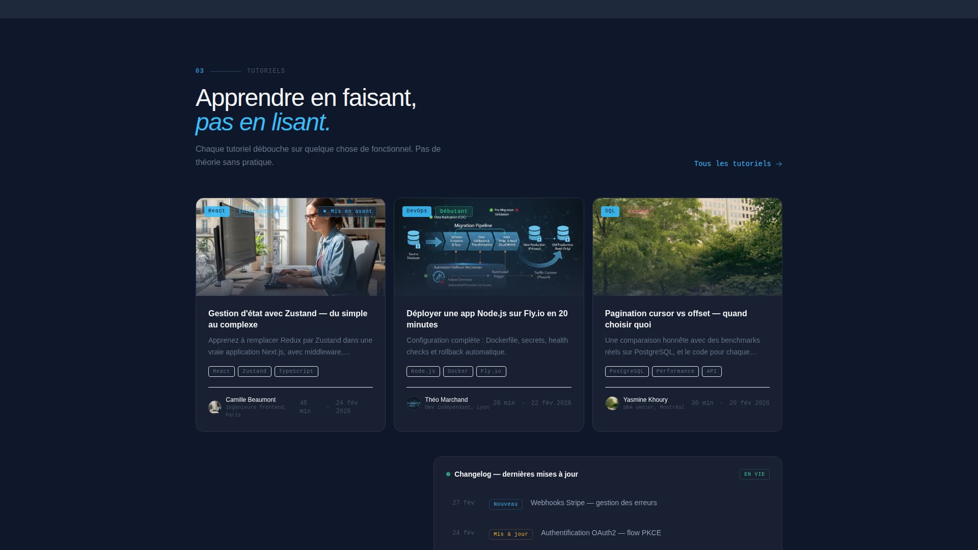 French - Premium Documentation Landing Page Template