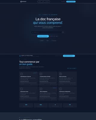 French - Premium Documentation Landing Page Template