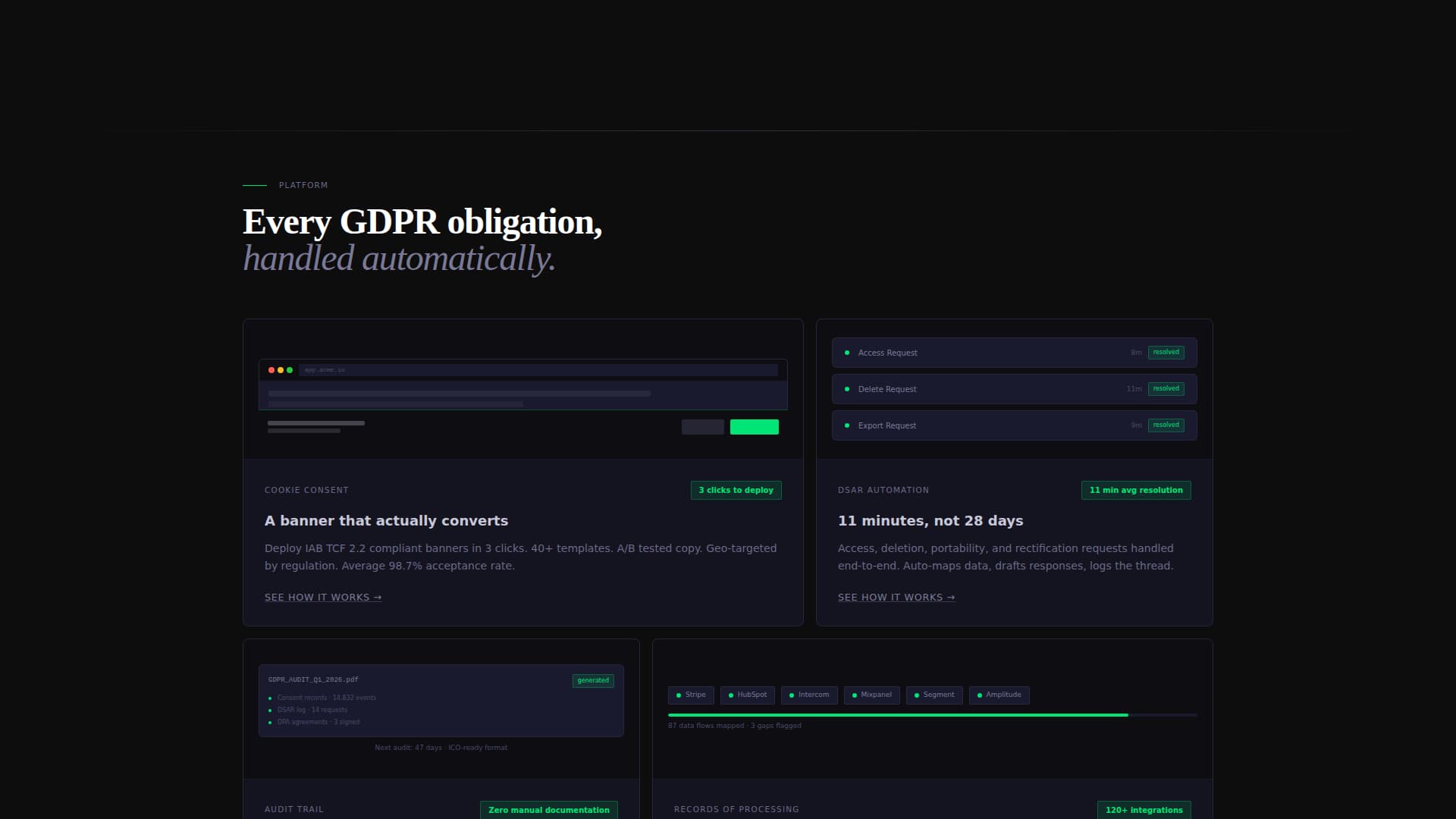 Comply - Streamlined GDPR Landing Page Template
