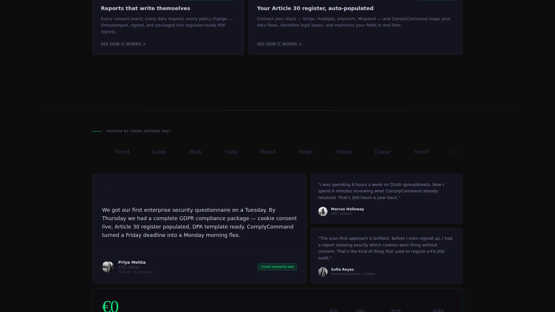 Comply - Streamlined GDPR Landing Page Template