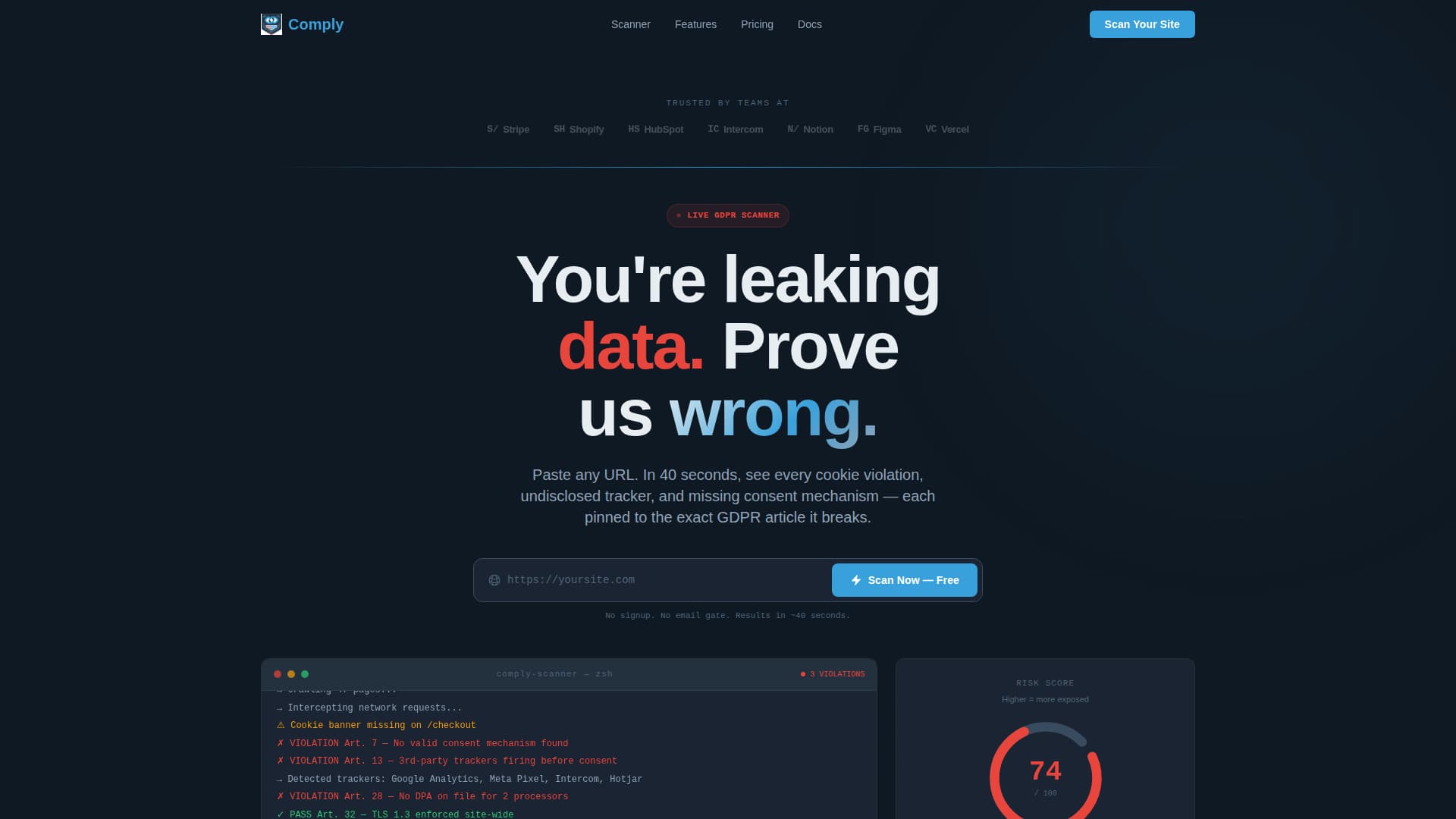 Comply - Powerful GDPR Landing Page Template