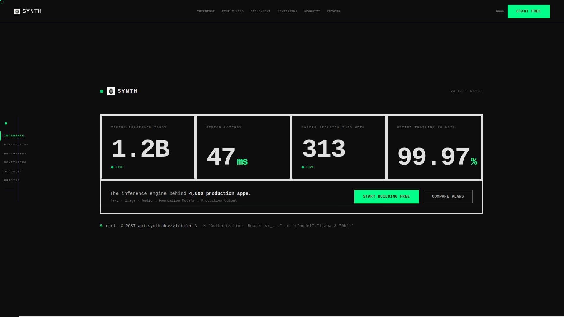 Synth - Powerful Generative AI Landing Page Template