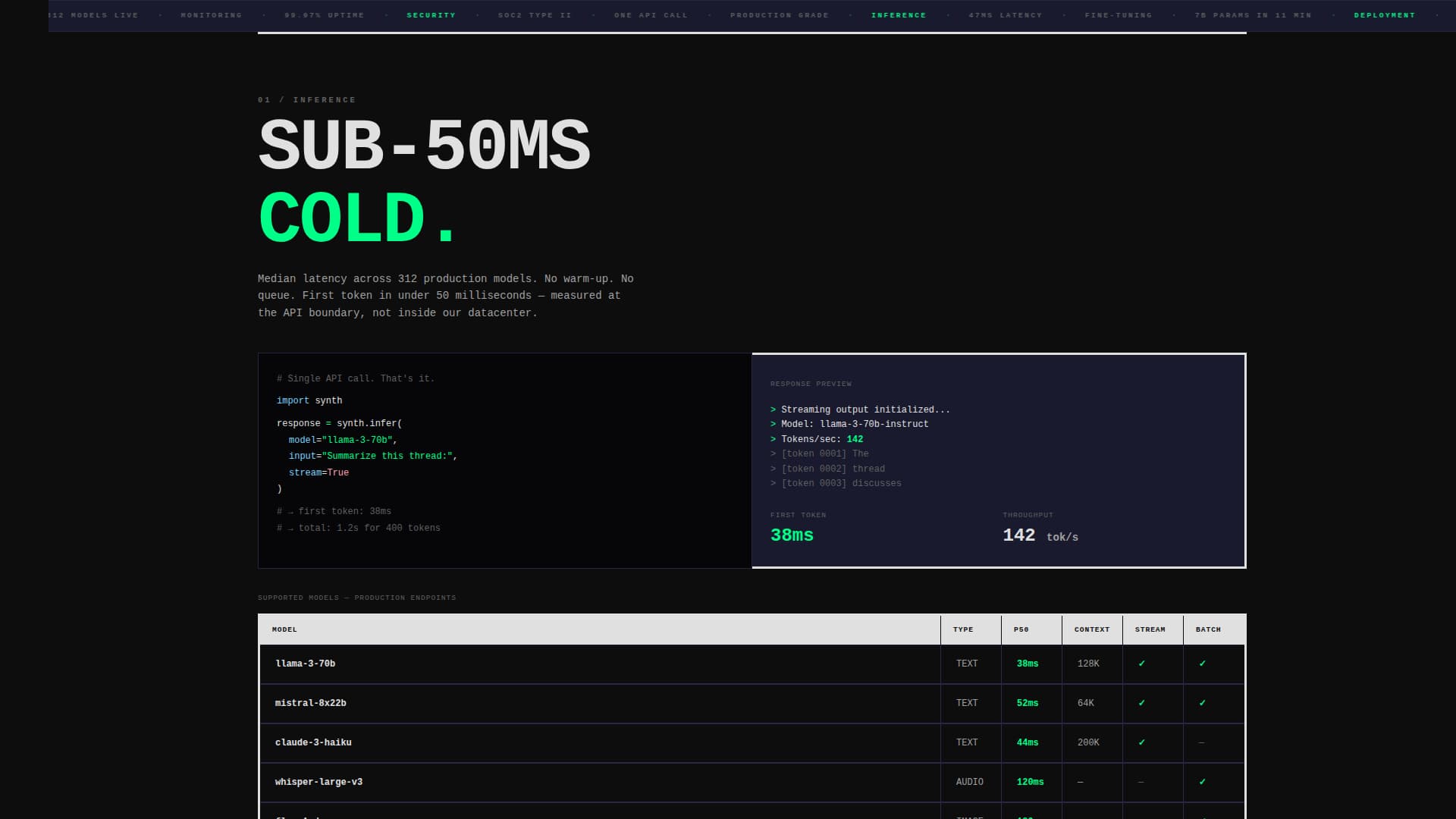 Synth - Powerful Generative AI Landing Page Template