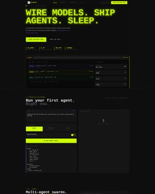 Synth - Powerful AI Agent Landing Page Template