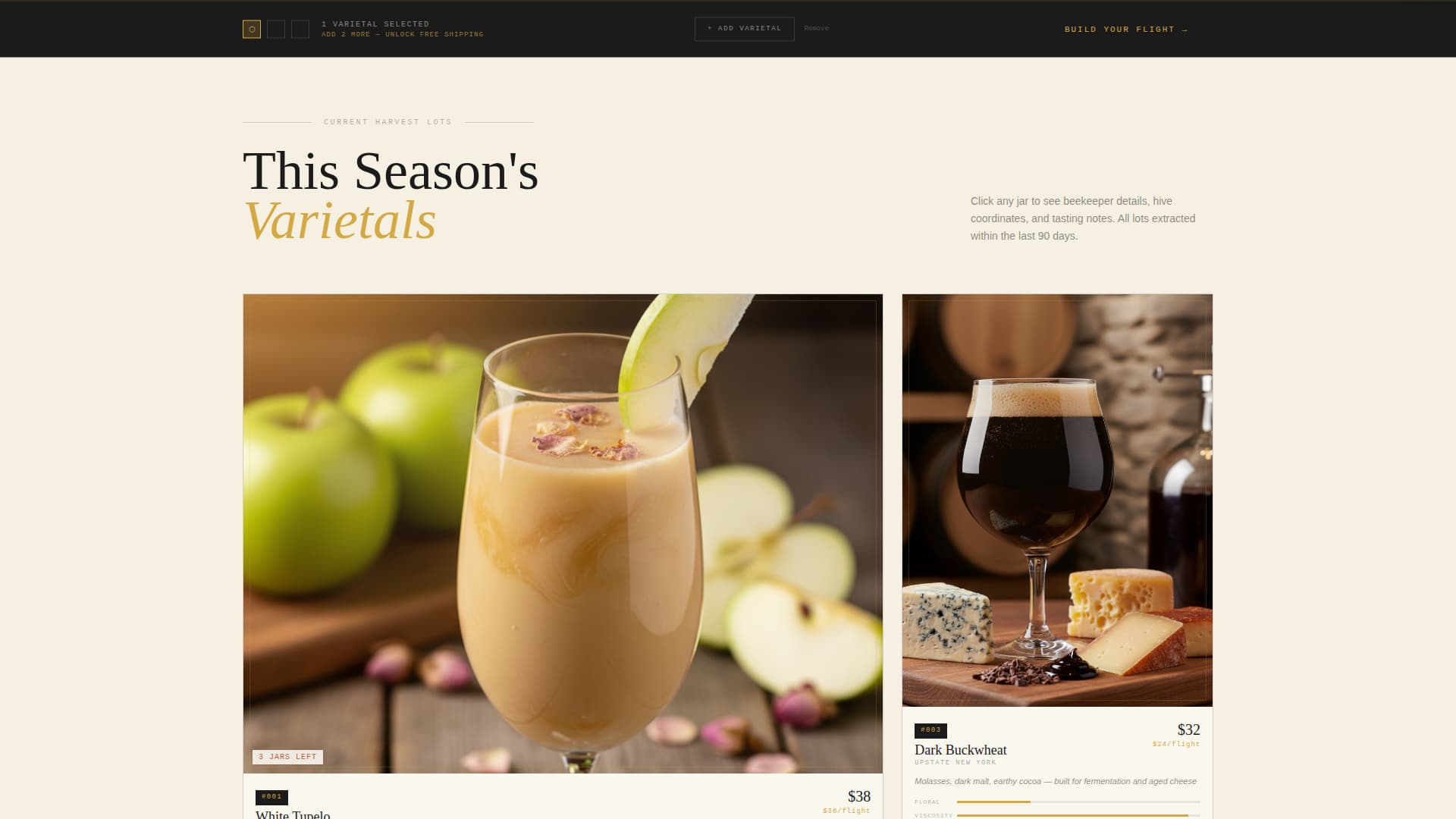 Comb - Artisan Honey Landing Page Template